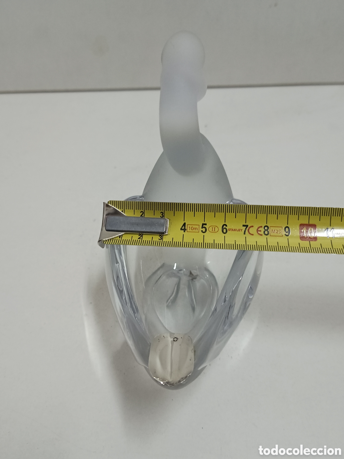 Antig&uuml;edades: CENICERO CON FORMA DE CISNE - CRISTAL Y PLATA - Foto 7