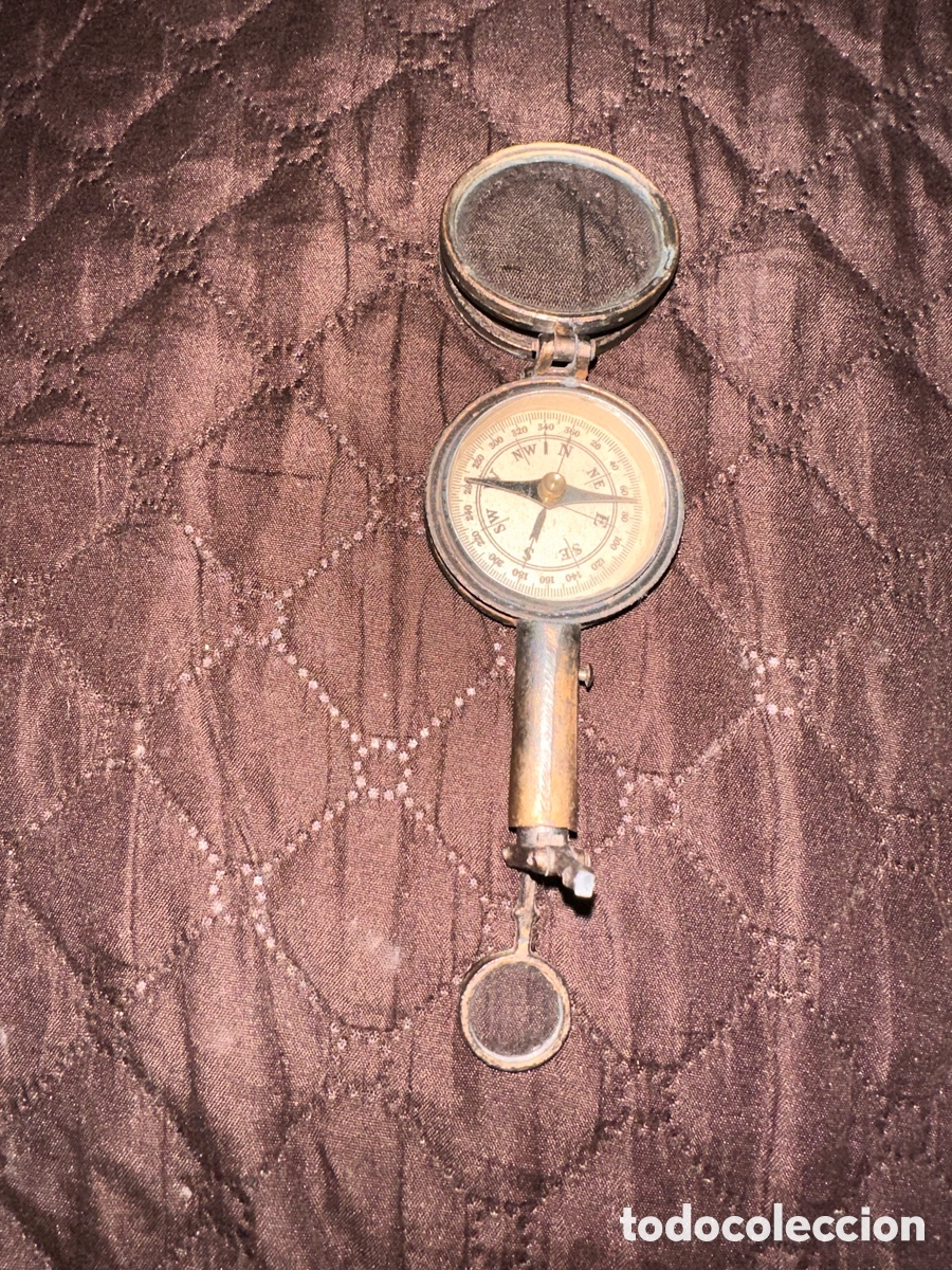 Antig&uuml;edades: Br&uacute;jula binocular antigua - Foto 1