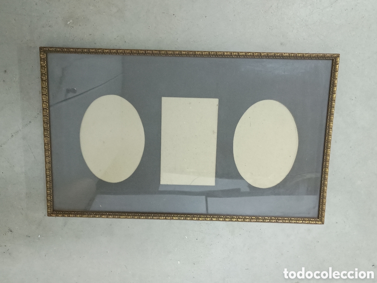 Antiquit&auml;ten: MARCO DE SOBREMESA EN MADERA - PRINCIPIOS S.XX - 43x26cm