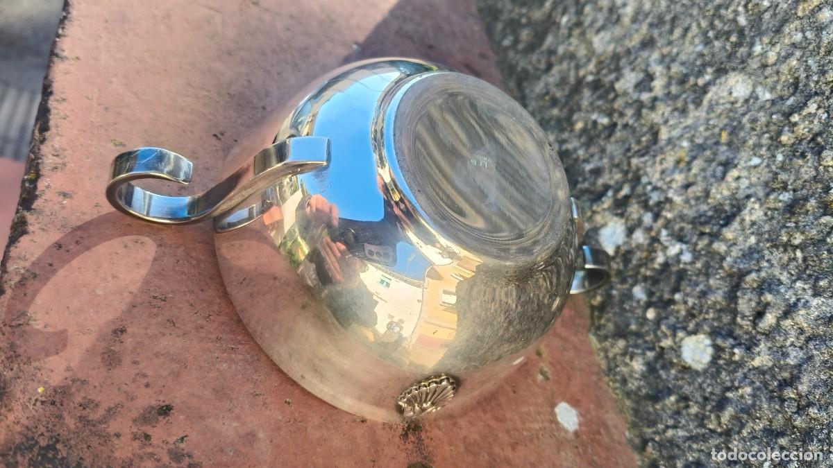 Antig&uuml;edades: Bol Christofle poin&ccedil;on Minerve plaqu&eacute; argent 1900