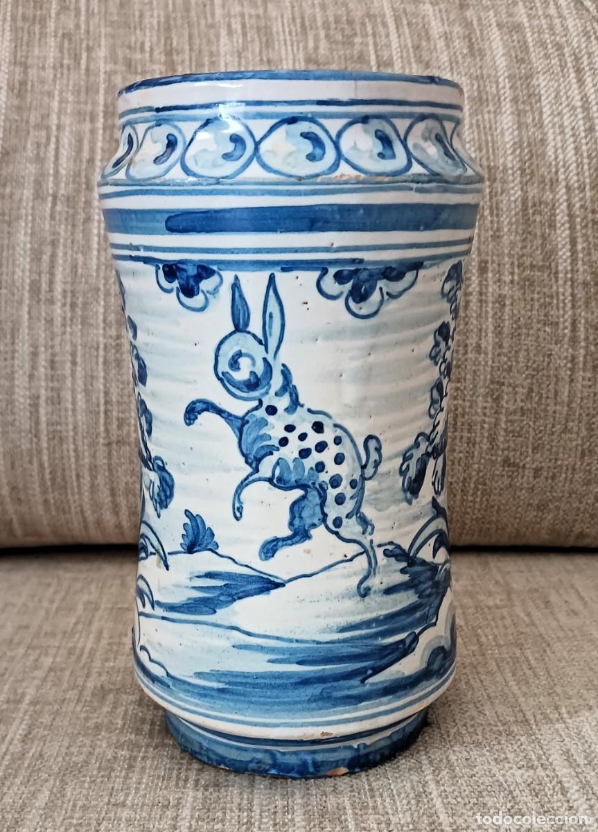 Antig&uuml;edades: ANTIGUO ALBARELO O TARRO DE CERAMICA DE TALAVERA