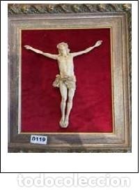 Antiquit&eacute;s: CRISTO DE TRES PIEZAS DE MARFIL