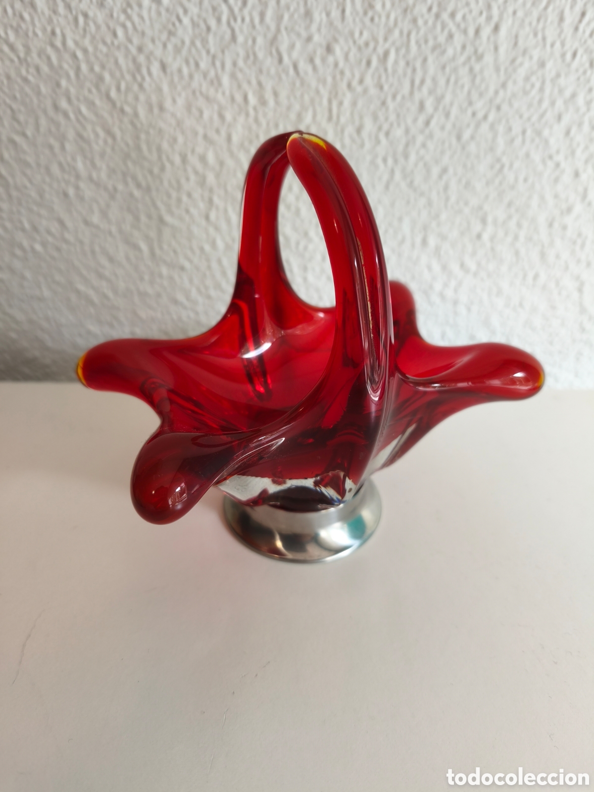Antig&uuml;edades: CENTRO DECORATIVO MESA CRISTAL MURANO