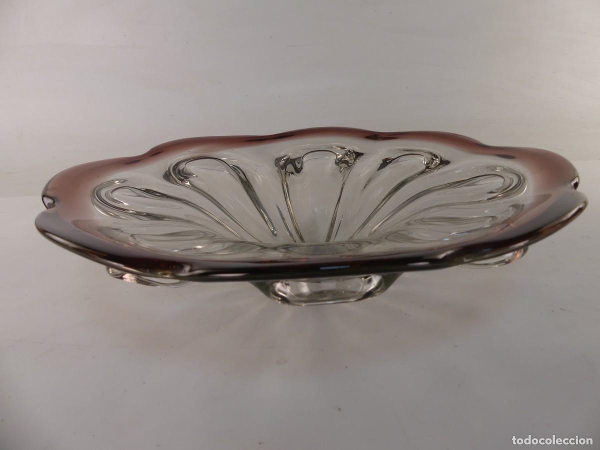 Oggetti Antichi: CENTRO DE MESA FRUTERO DE CRISTAL PRECIOSO DISE&Ntilde;O