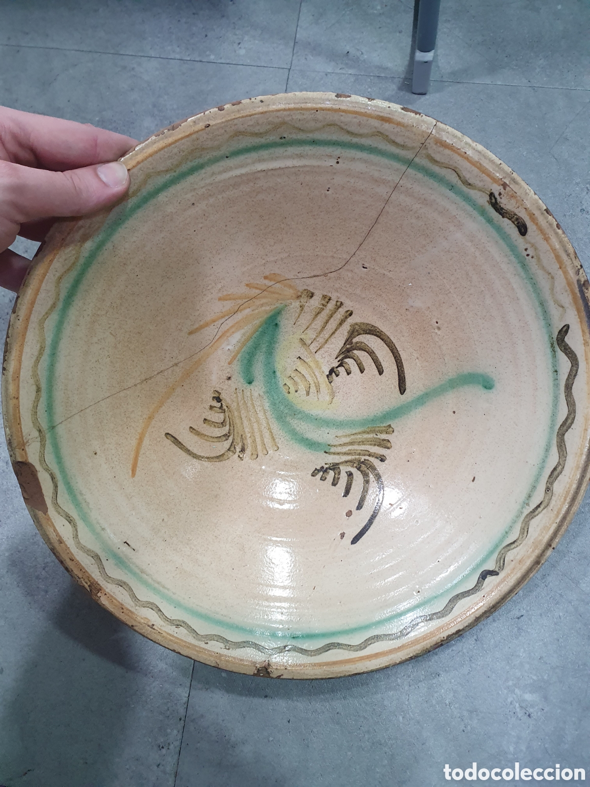 Antiques: Lebrillo Puente del Arzobispo s. XIX. (L98)