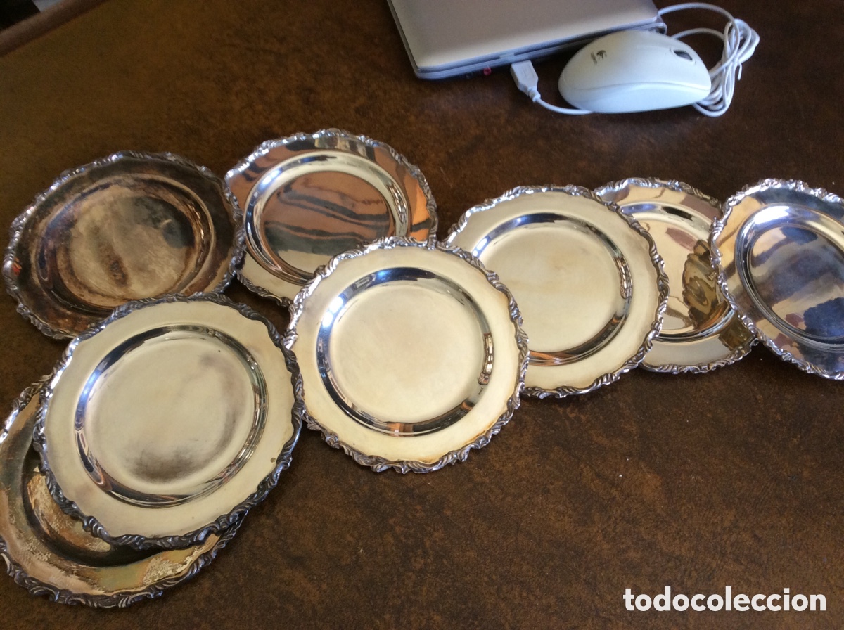 Antig&uuml;edades: Juego de 8 platos de pan - Foto 1