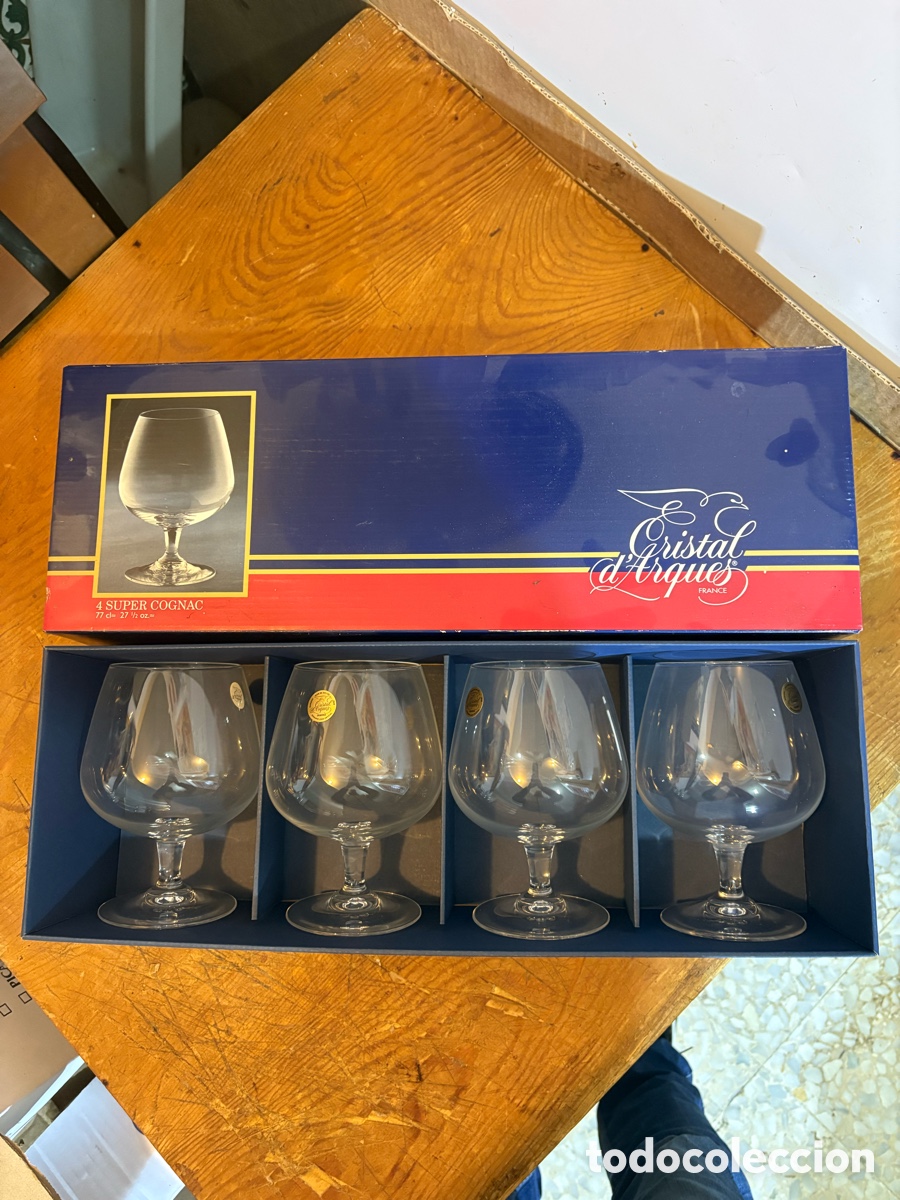 Antig&uuml;edades: Set copas cristal de D&rsquo;Arques co&ntilde;ac - Foto 1