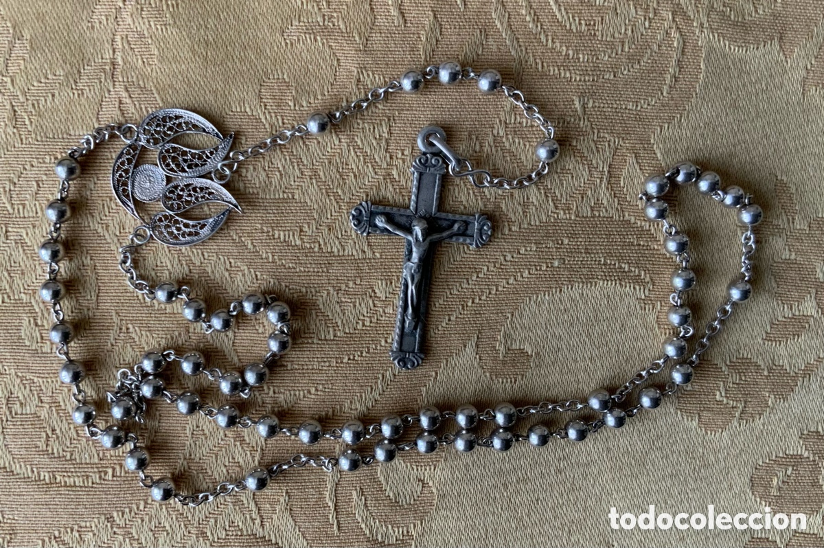 Antig&uuml;edades: PEQUE&Ntilde;O ROSARIO DE PLATA - Foto 5