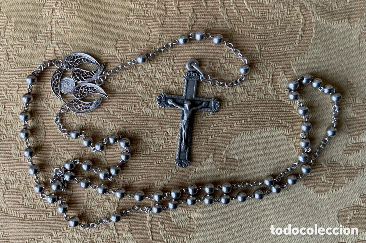 Antig&uuml;edades: PEQUE&Ntilde;O ROSARIO DE PLATA - Foto 8