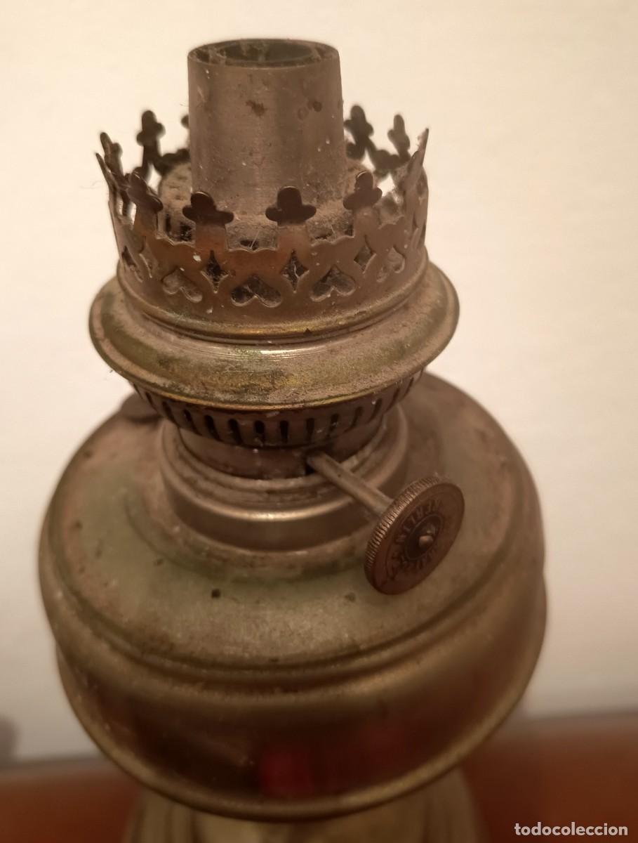 Antig&uuml;edades: Quinqu&eacute; antiguo queroseno , 29 cm. - Foto 2