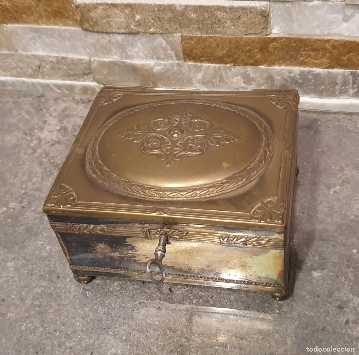 Antig&uuml;edades: Caja joyero antigua (+100 a&ntilde;os) Belle &Eacute;poque decoraci&oacute;n vintage