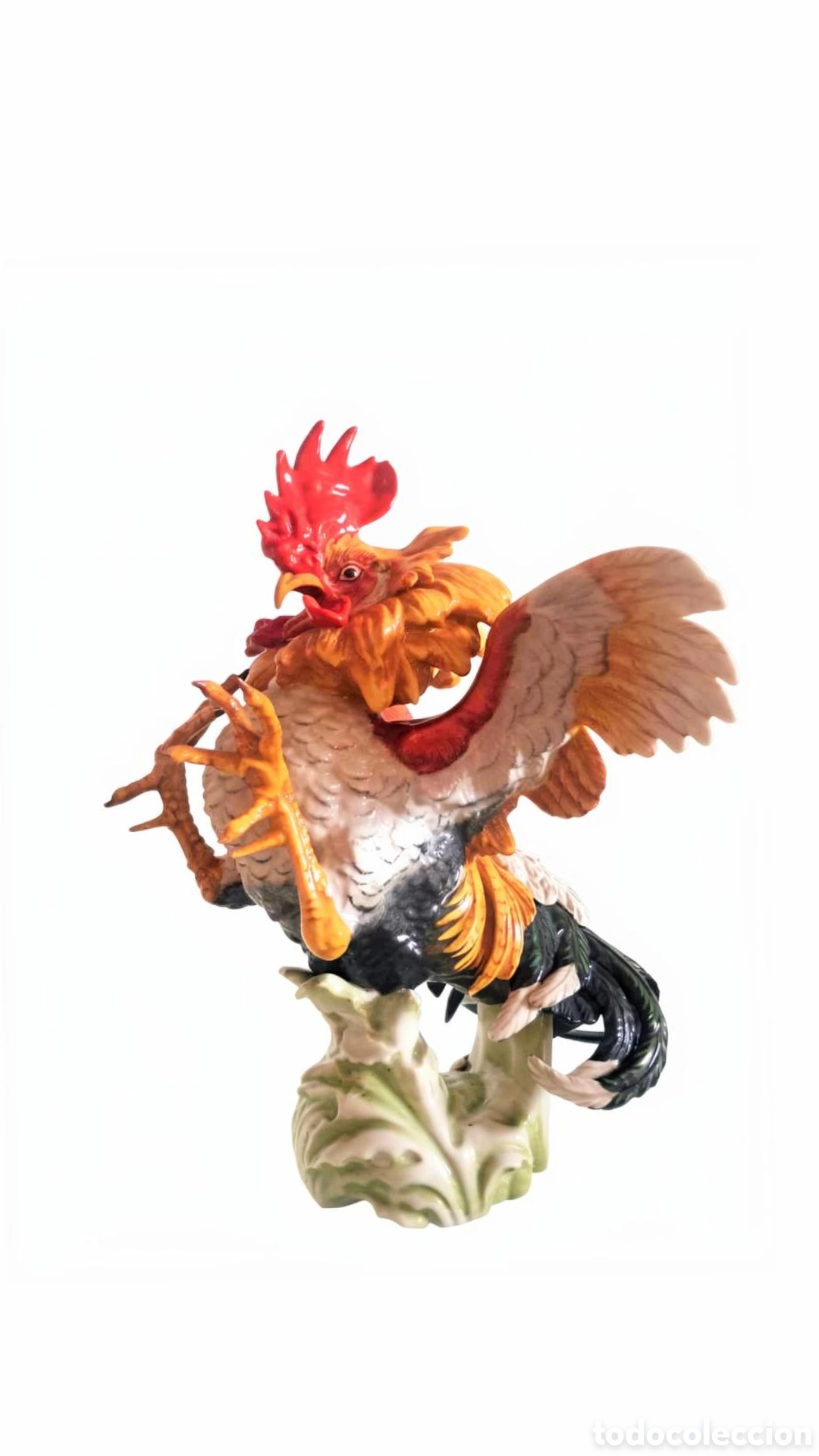Antig&uuml;edades: Gallo de pelea, porcelana de Algora - Foto 7