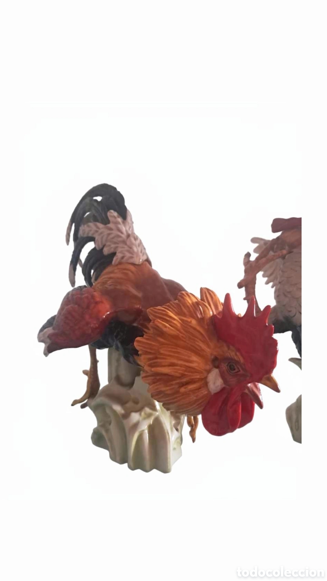Antig&uuml;edades: Gallo de pelea, porcelana de Algora - Foto 8
