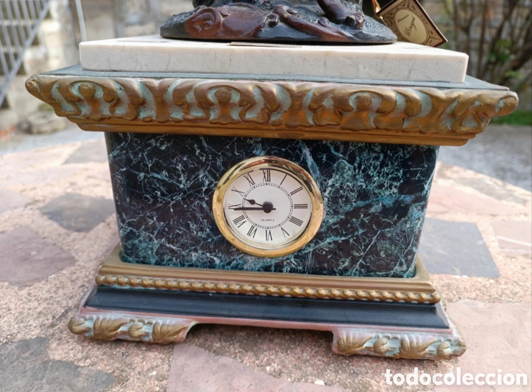 Antig&uuml;edades: Reloj con figura de pastora - Foto 3