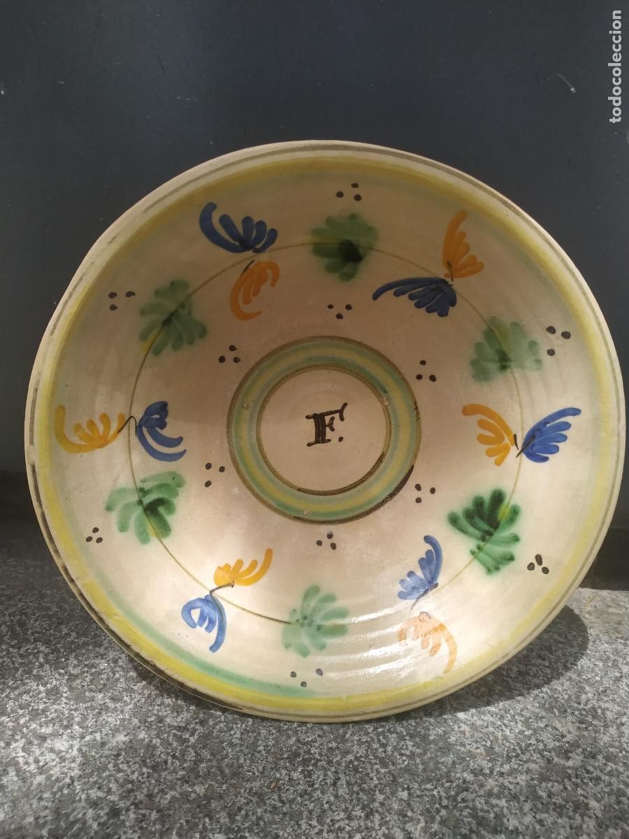 Antiques: Plato antiguo Puente Arzobispo ( Toledo) de Novia Inicial F