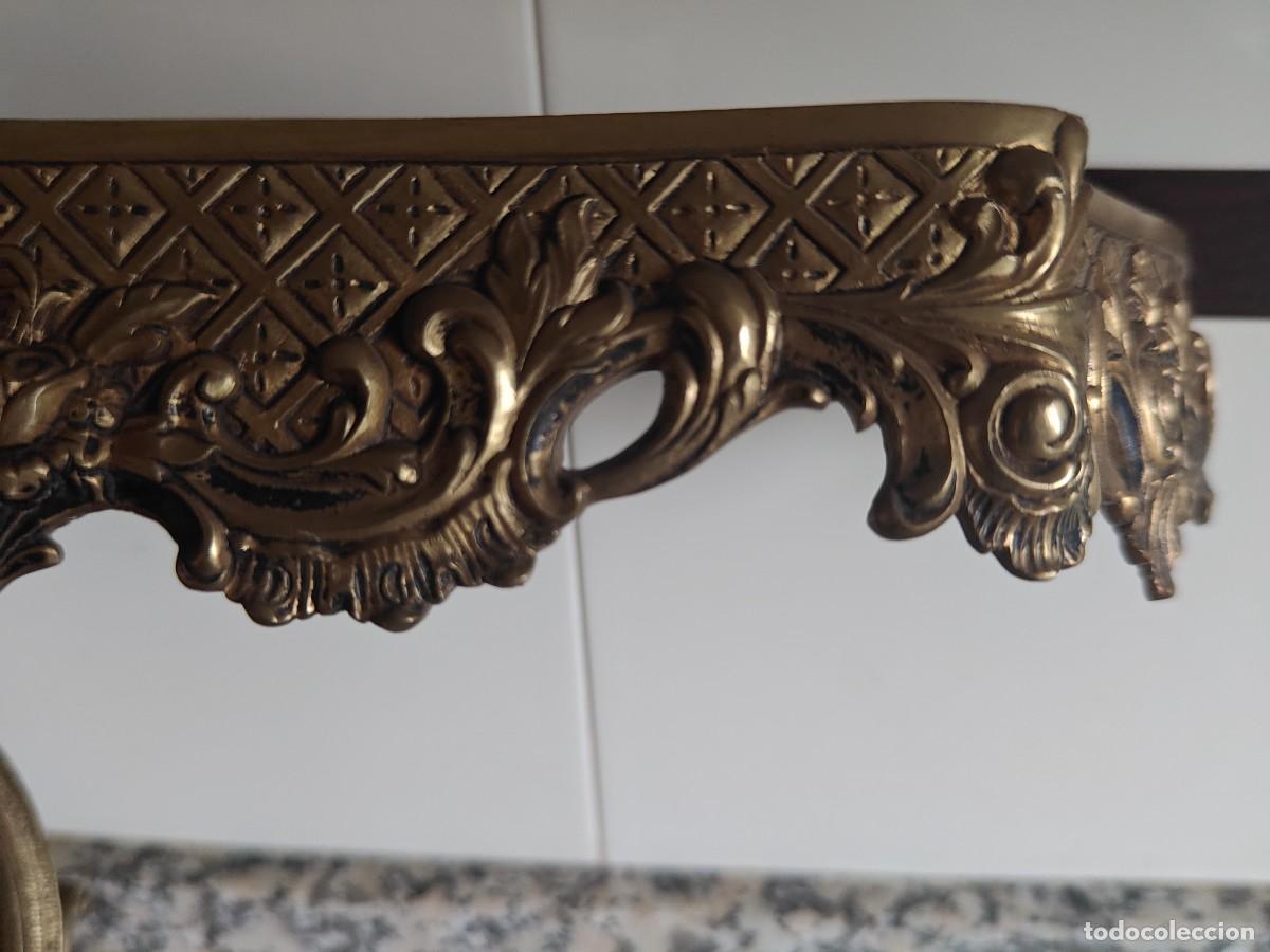 Antig&uuml;edades: Recibidor m&eacute;nsula bronce. - Foto 4