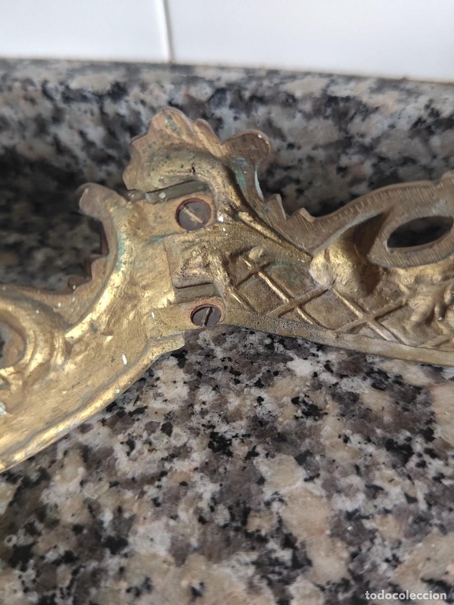 Antig&uuml;edades: Recibidor m&eacute;nsula bronce. - Foto 8