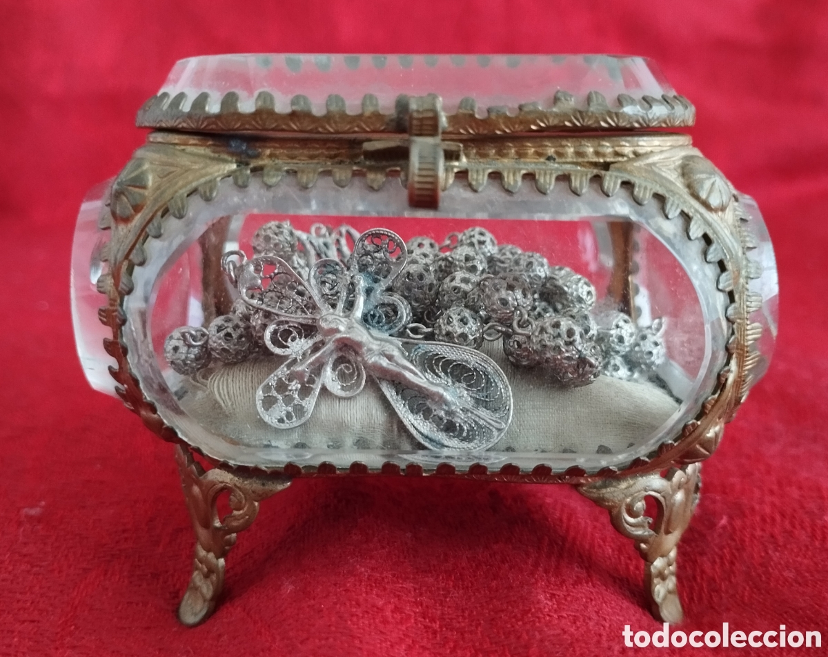 Antig&uuml;edades: Antiguo Relicario y Rosario Filigrana Plata
