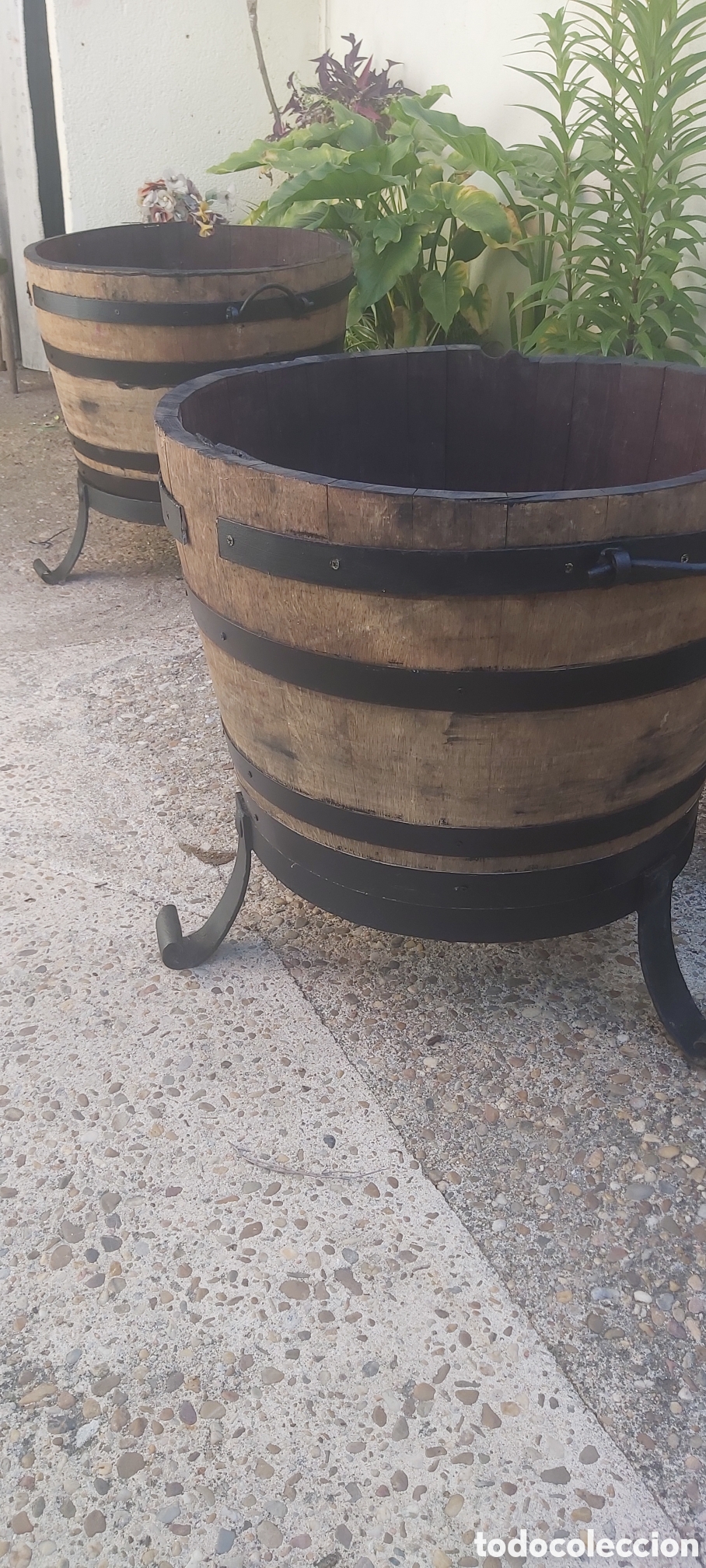 Antig&uuml;edades: Cubo de madera y forja - Foto 5