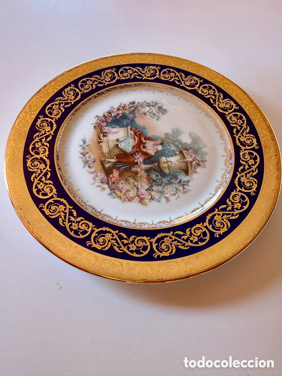 Antig&uuml;edades: ANTIGUO PLATO DE LIMOGES 25cm. - Foto 2