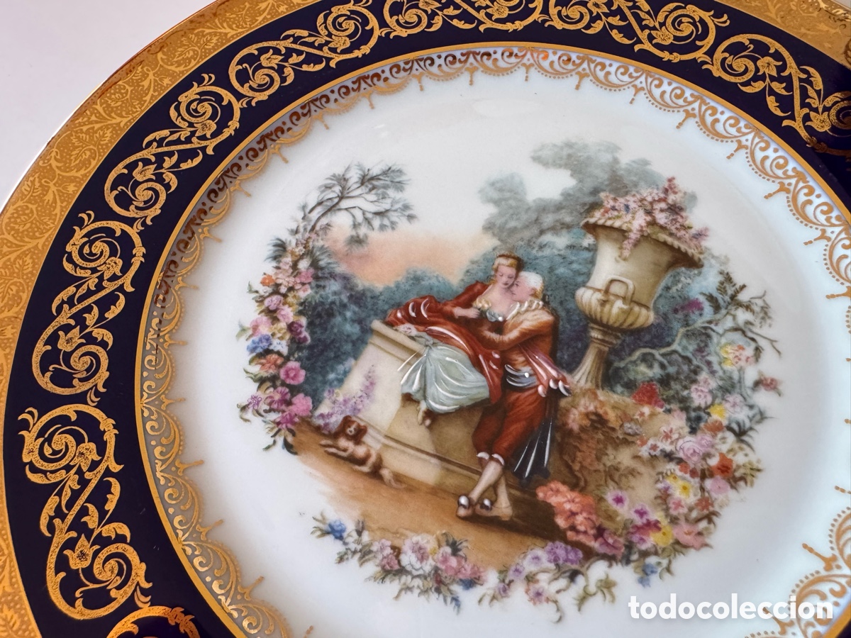 Antig&uuml;edades: ANTIGUO PLATO DE LIMOGES 25cm. - Foto 6