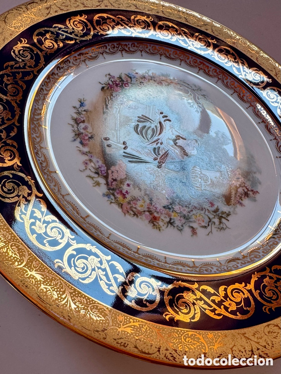 Antig&uuml;edades: ANTIGUO PLATO DE LIMOGES 25cm. - Foto 7