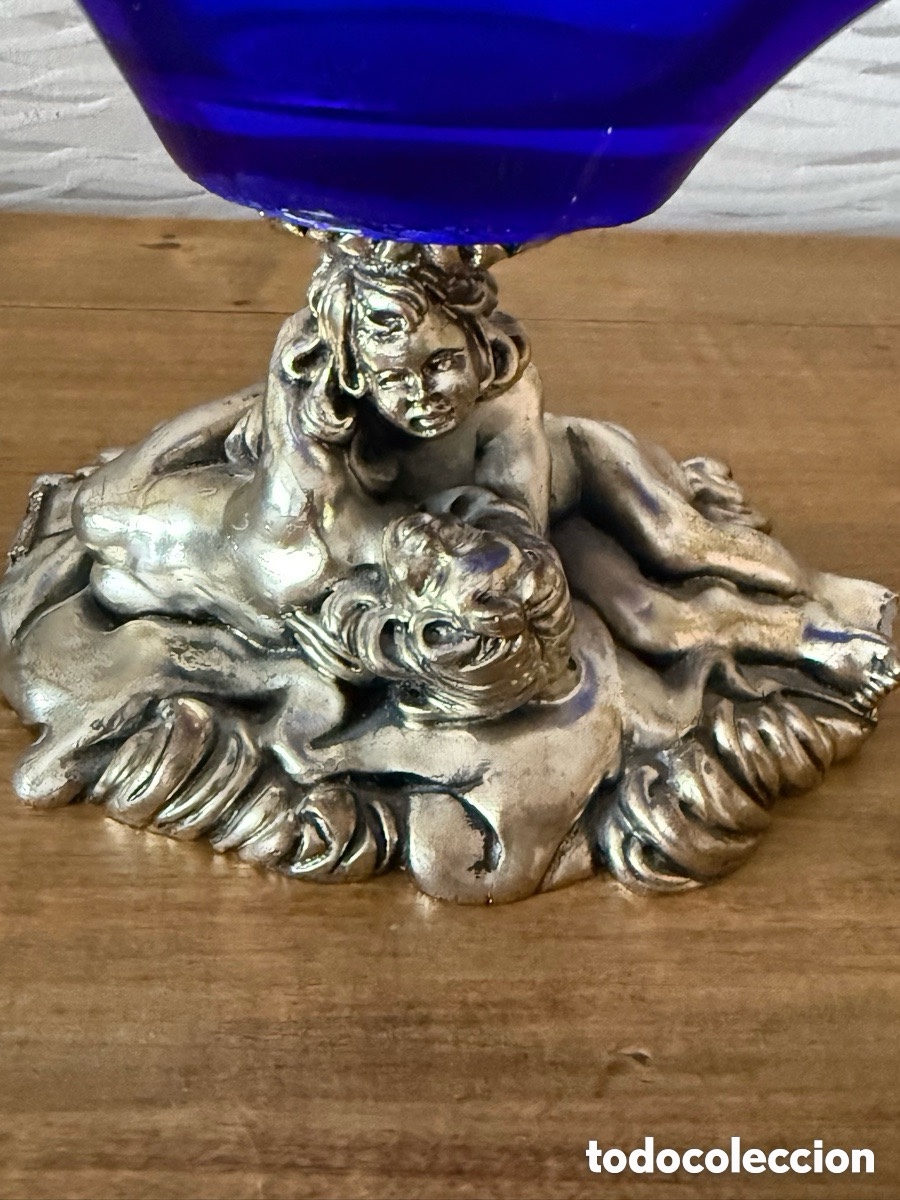 Antig&uuml;edades: Magn&iacute;fico Centro de Mesa. CRISTAL DE MURANO - Foto 3
