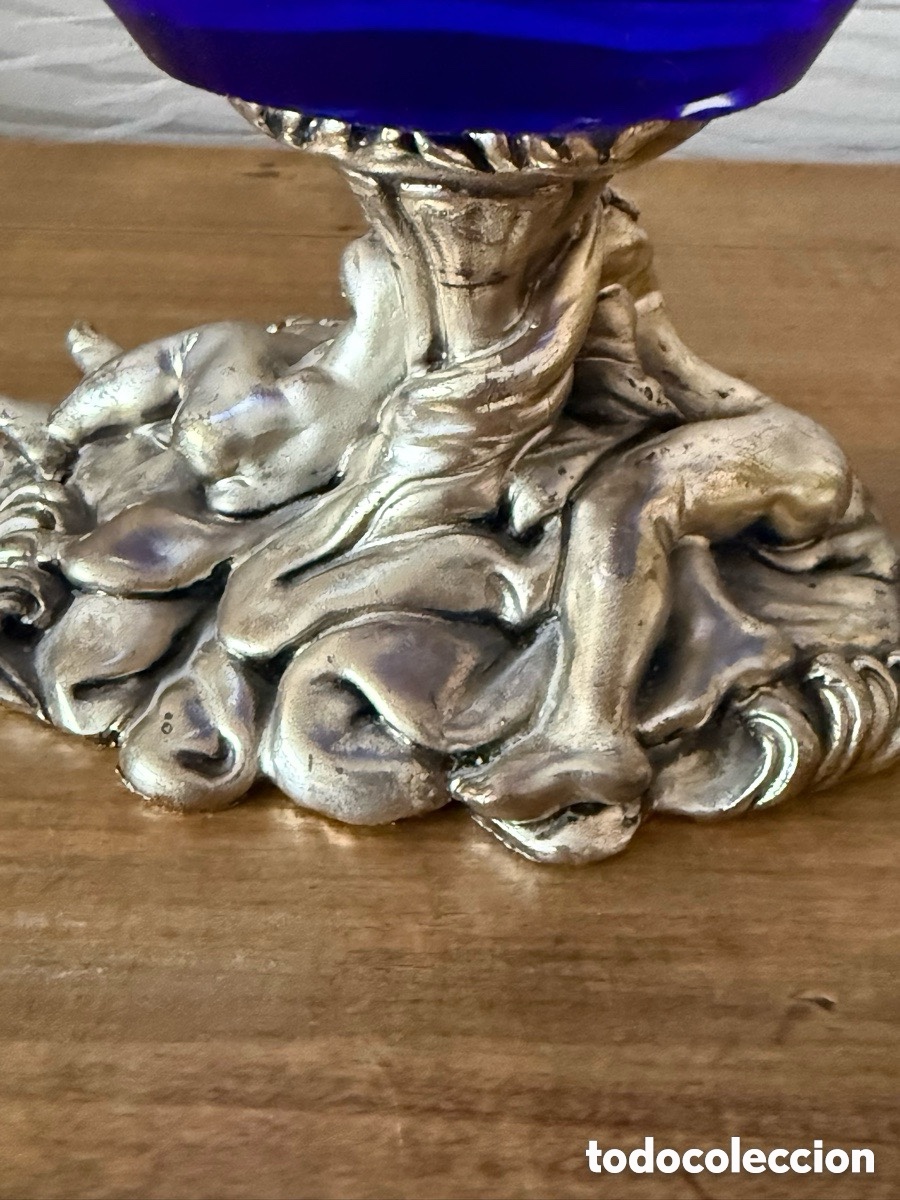 Antig&uuml;edades: Magn&iacute;fico Centro de Mesa. CRISTAL DE MURANO - Foto 5
