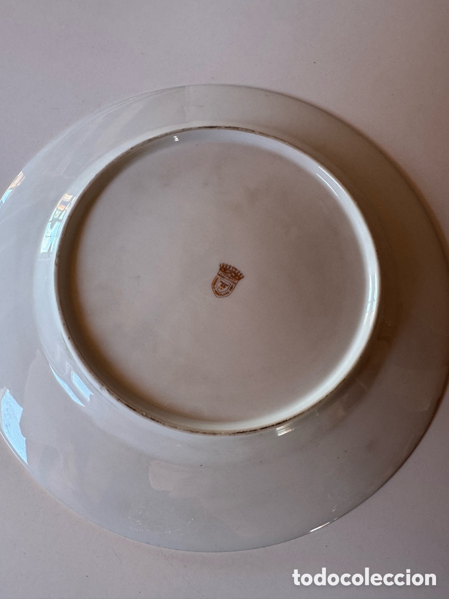 Antig&uuml;edades: ANTIGUO PLATO DE LIMOGES 27cm. - Foto 4