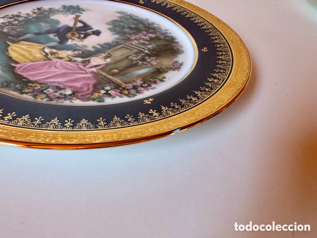 Antig&uuml;edades: ANTIGUO PLATO DE LIMOGES 27cm. - Foto 6