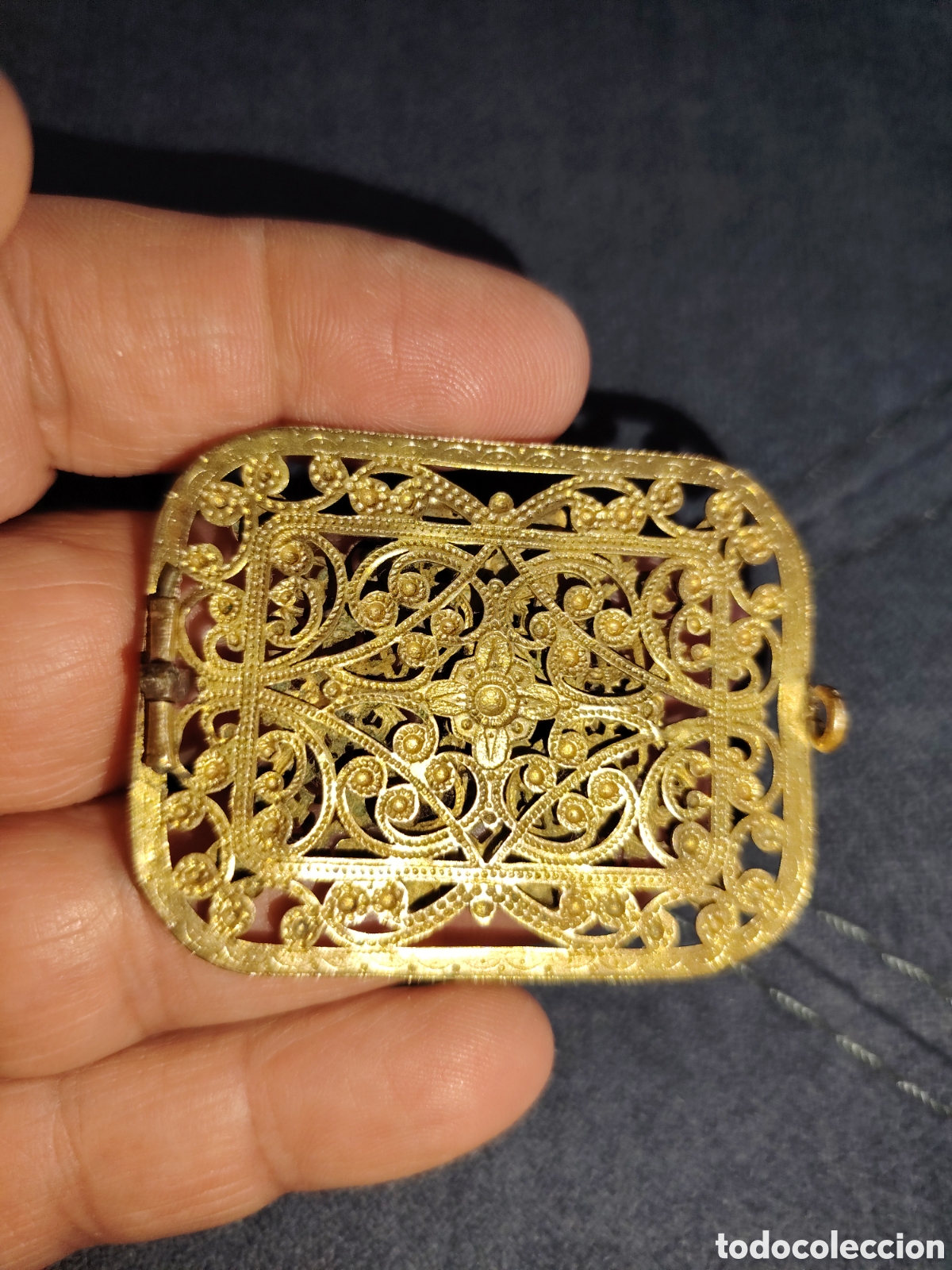Antig&uuml;edades: Antiguo broche isabelino. - Foto 2