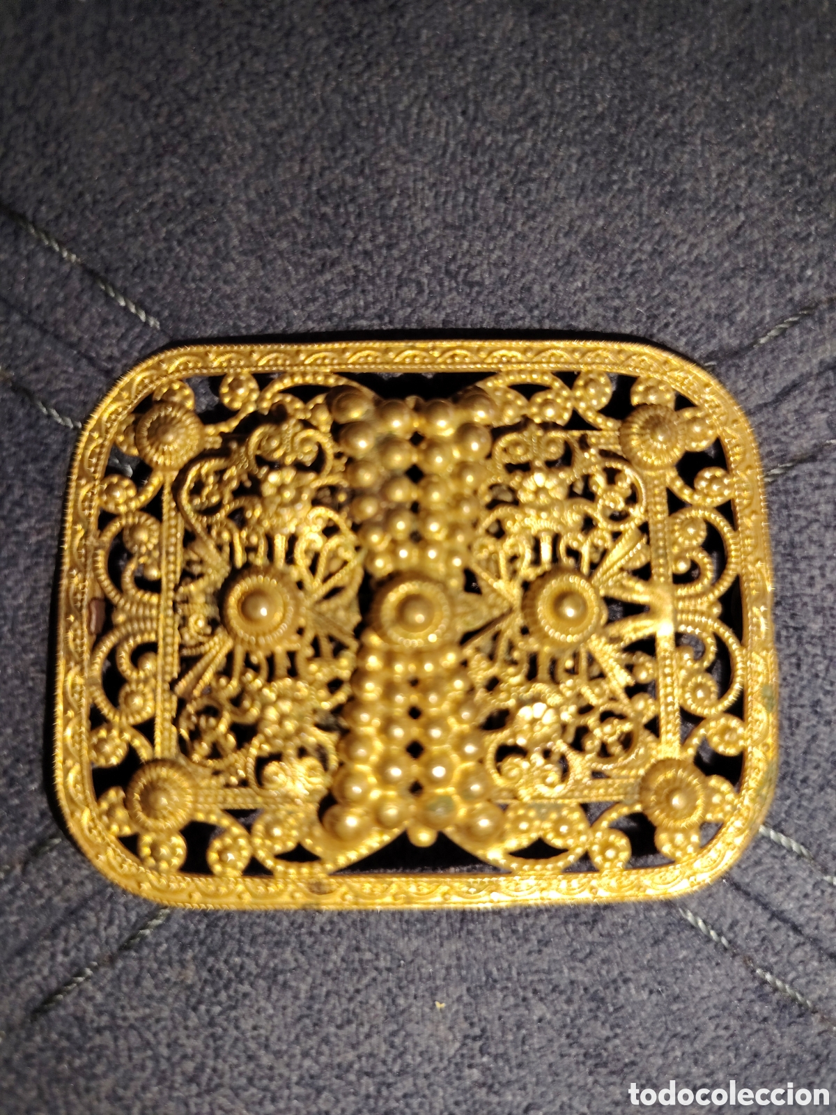 Antig&uuml;edades: Antiguo broche isabelino. - Foto 1