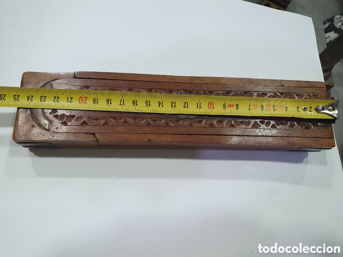 Antig&uuml;edades: Caja de madera para incienso. (L68) - Foto 2