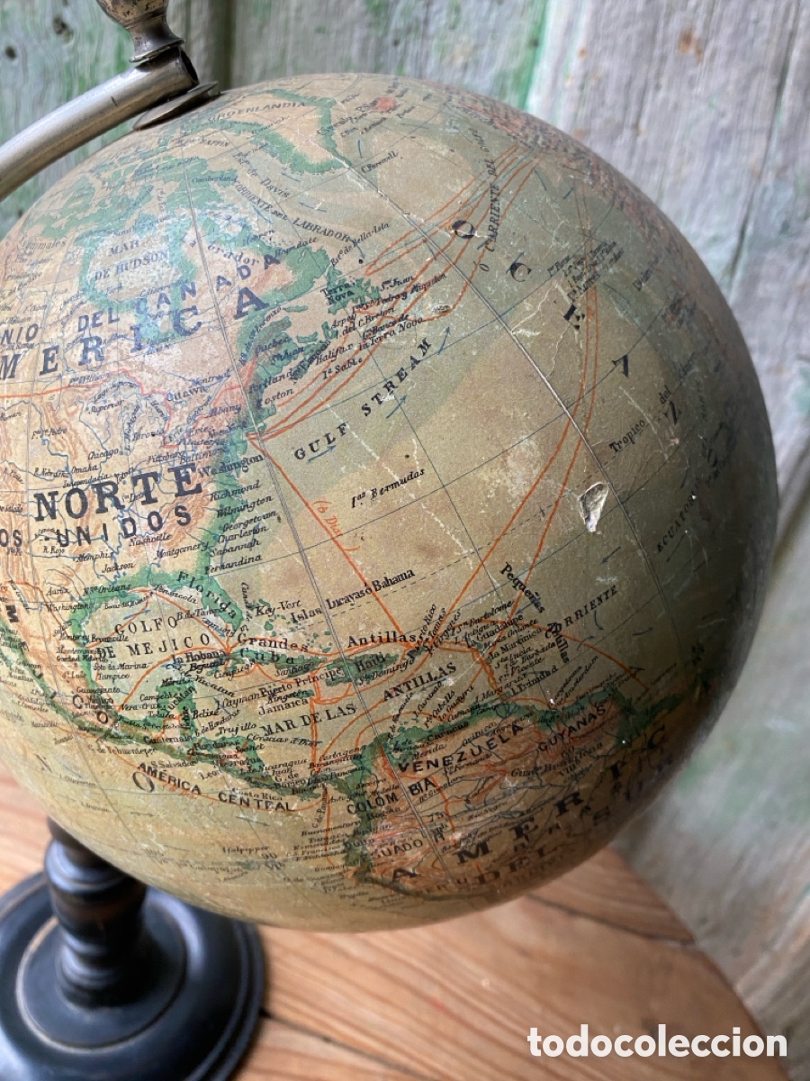 Antig&uuml;edades: Globo terr&aacute;queo Jules Lebegue XIX - Foto 12