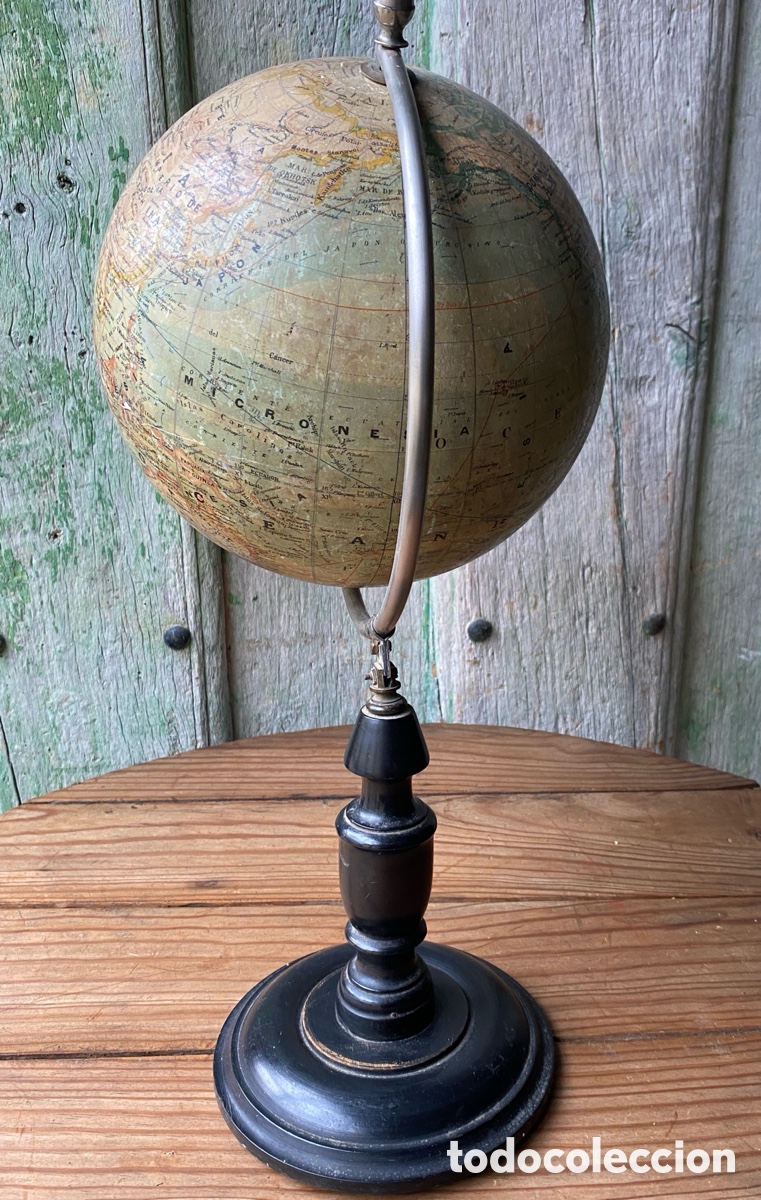 Antig&uuml;edades: Globo terr&aacute;queo Jules Lebegue XIX - Foto 14