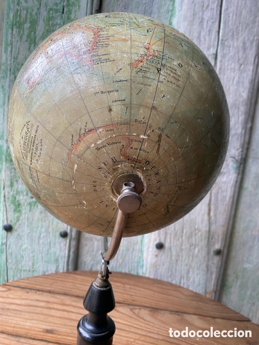 Antig&uuml;edades: Globo terr&aacute;queo Jules Lebegue XIX - Foto 17