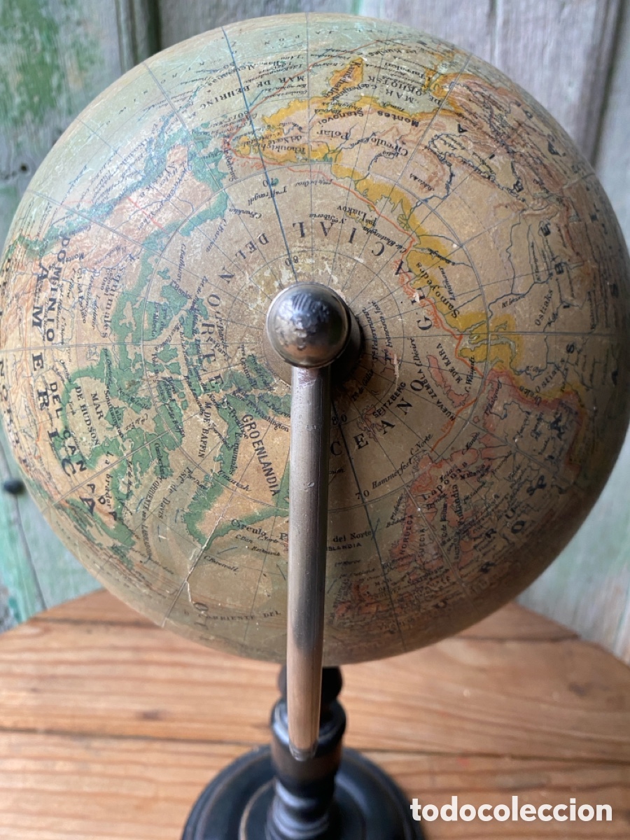 Antig&uuml;edades: Globo terr&aacute;queo Jules Lebegue XIX - Foto 18