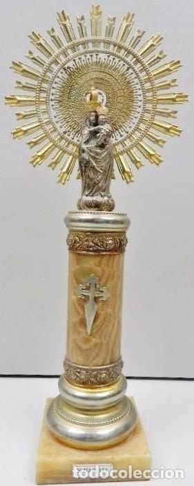 Oggetti Antichi: FIGURA DE PLATA DE LA VIRGEN DEL PILAR DE ZARAGOZA