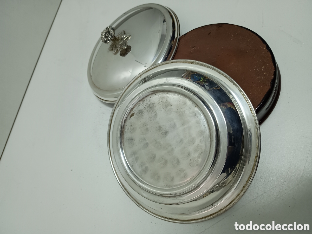 Antig&uuml;edades: ANGULERA DE ALPACA CON PLATO DE BARRO - Foto 5