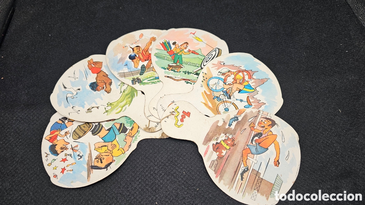 Antig&uuml;edades: Antiguo abanico infantil de cart&oacute;n