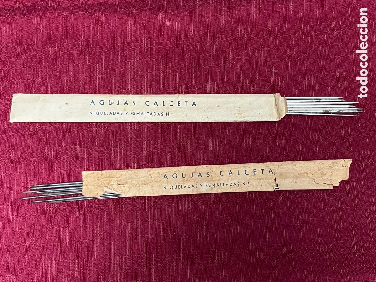 Antig&uuml;edades: AGUJAS CALCETA ANTIGUAS