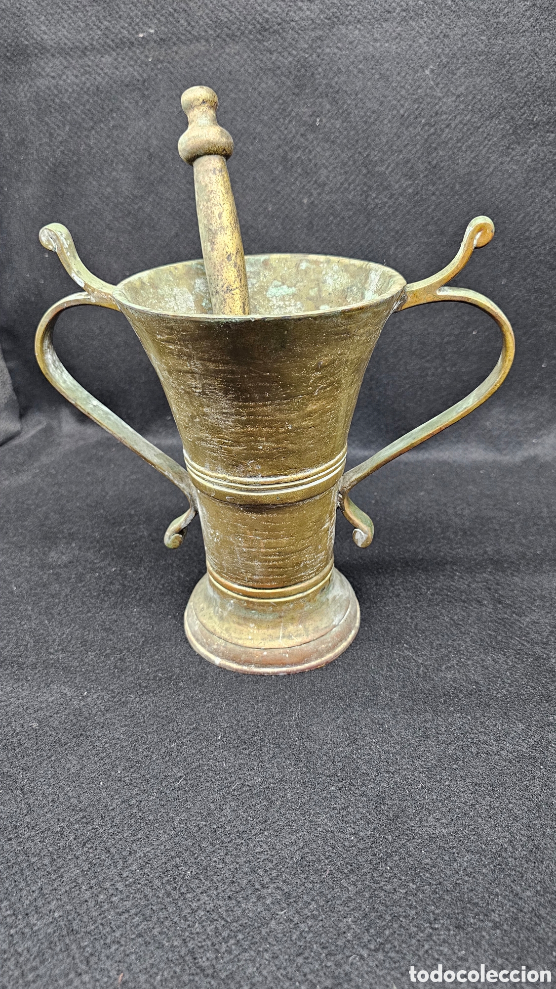 Antig&uuml;edades: Antiguo mortero/ almirez de bronce