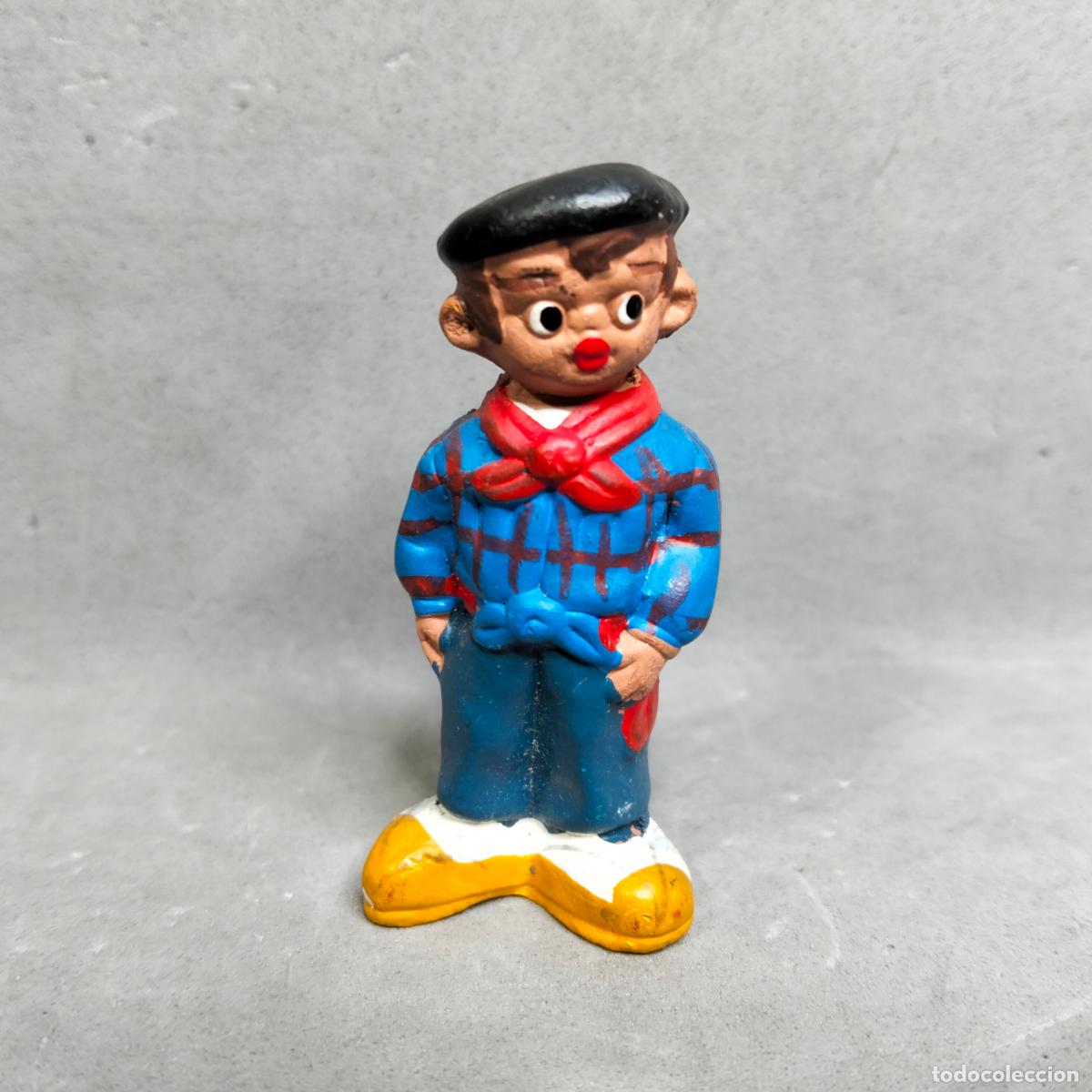 Antiquit&auml;ten: ''Aita'' o padre vasco, hombre con traje regional, peque&ntilde;a figura de terracota Alborox a&ntilde;os 70-80