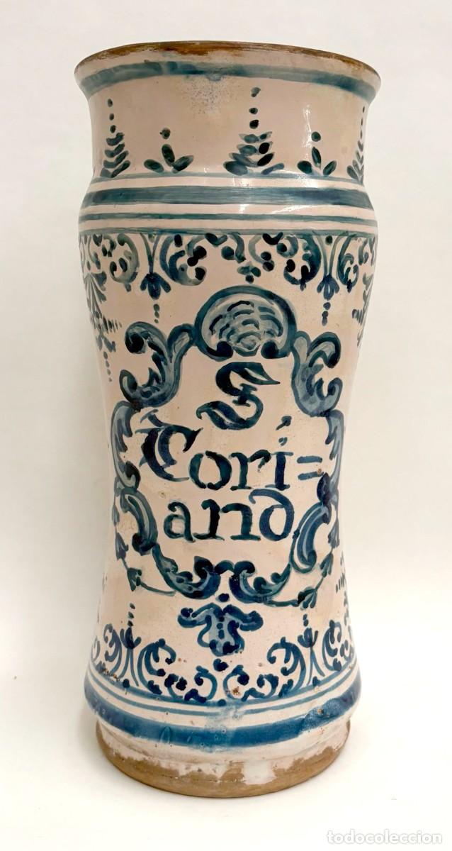 Antig&uuml;edades: ANTIGUO BOTE O ALBARELO DE FARMACIA CATALANA DEL SIGLO XVIII