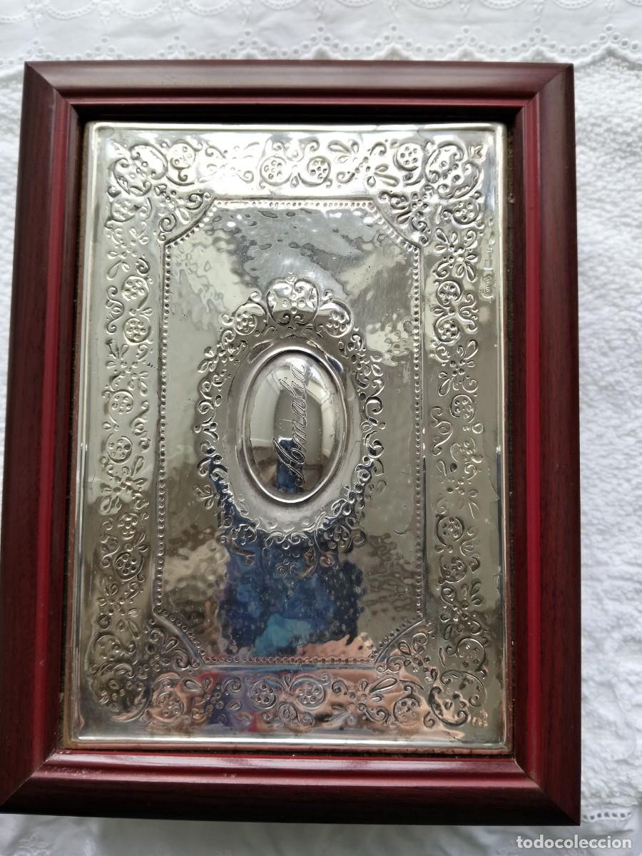 Antig&uuml;edades: JOYERO ITALIANO MADERA Y PLATA 20X15 APROX