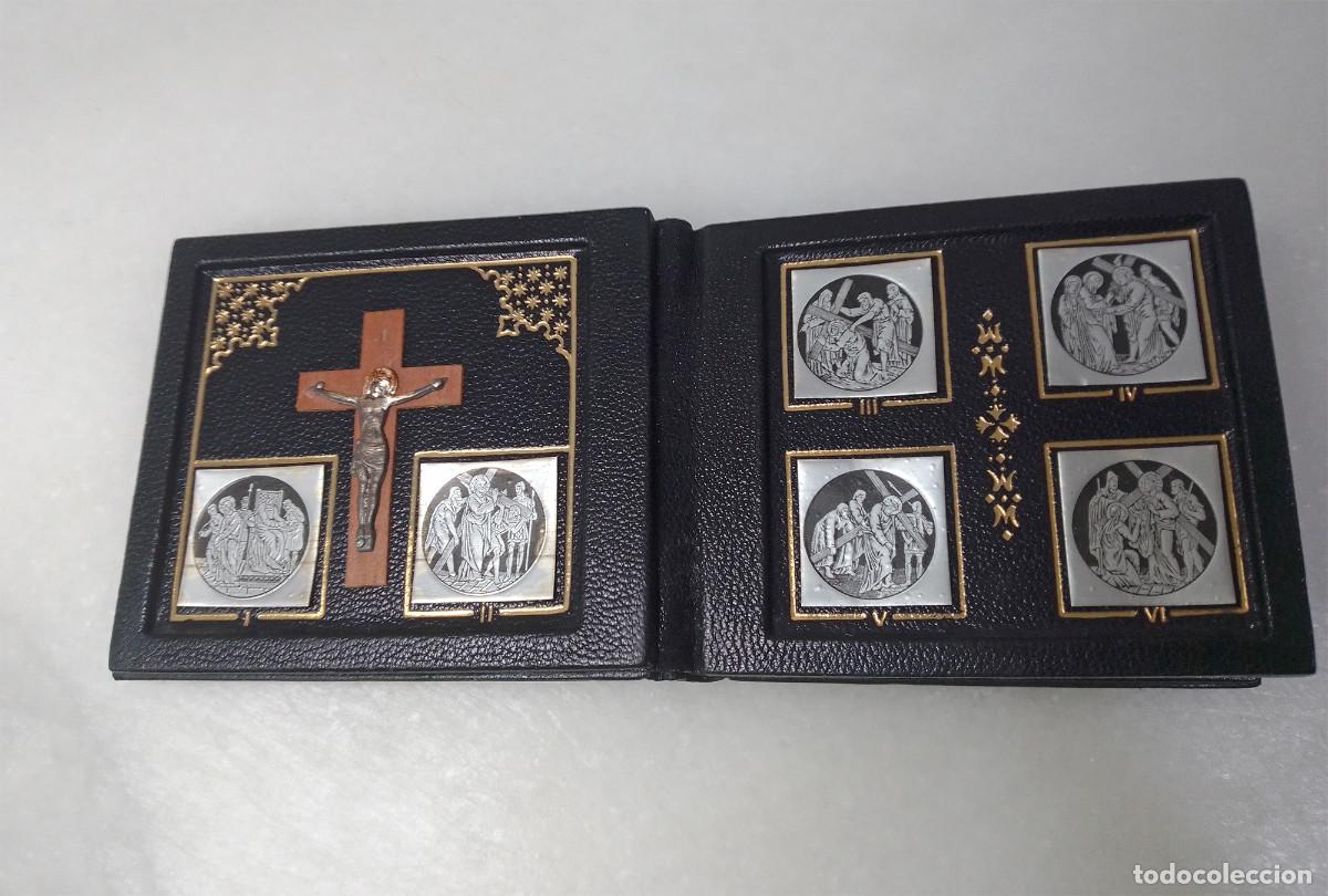 Antiguidades: Antiguo Via Crucis con 14 Estaciones (Recuerdo del Vaticano, a&ntilde;os 50)