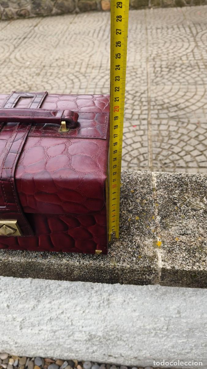 Antig&uuml;edades: Coffret a bijoux crocodile 1960 - Foto 7