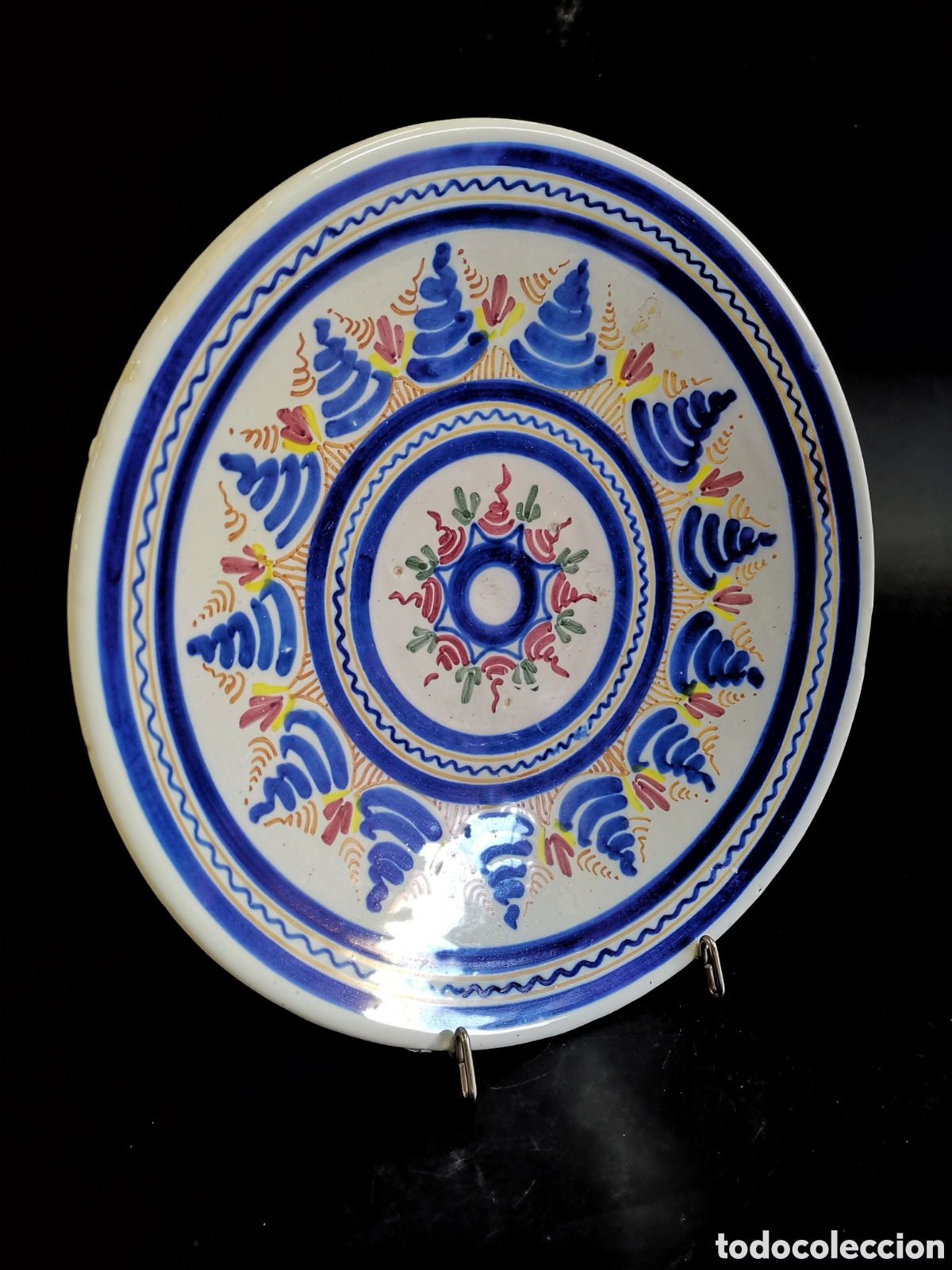 Antiguidades: MAGN&Iacute;FICO PLATO DE CER&Aacute;MICA PUENTE DEL ARZOBISPO, LA PAZ