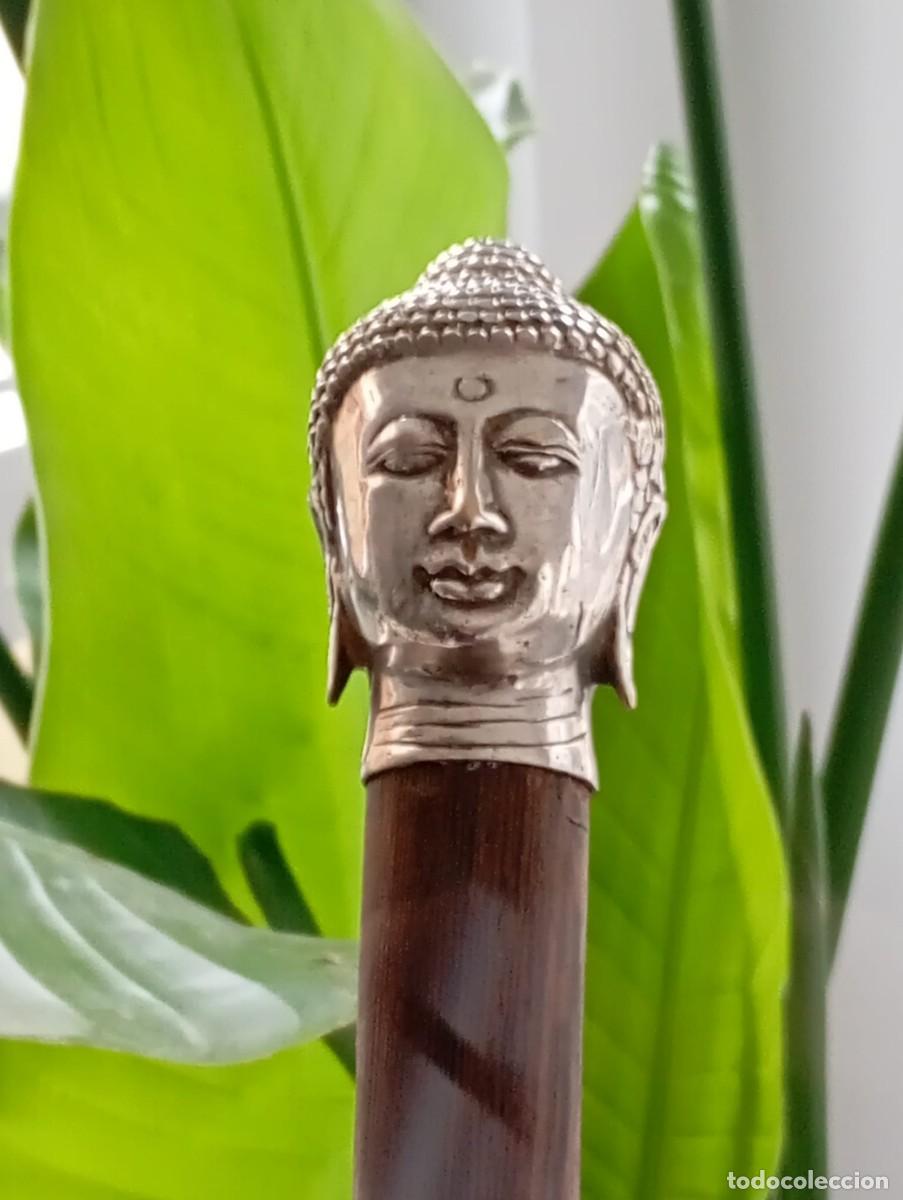 Antiquit&auml;ten: Original bast&oacute;n con cabeza de Buda.
