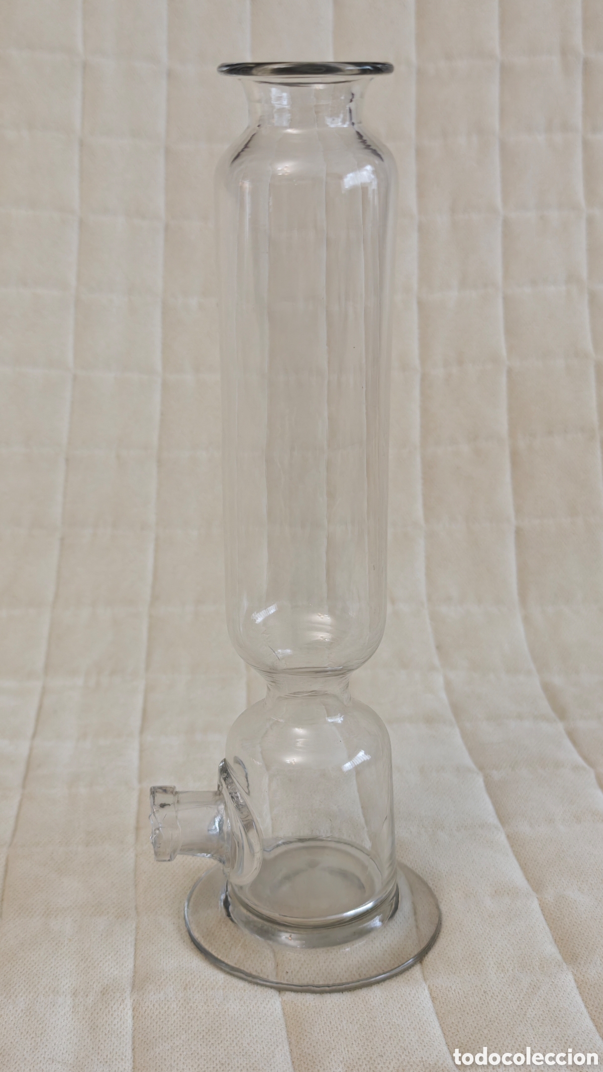 Antig&uuml;edades: Frasco de cristal de laboratorio antiguo - Foto 1